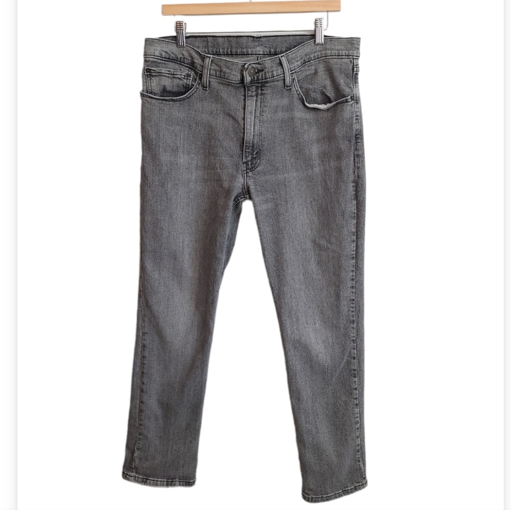 Levis 511 Slim Fit Jeans 36×30 Washed Gray Black